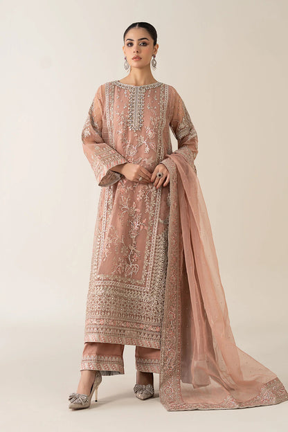 3 Piece Embroidered Organza Suit